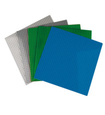 Base costruzioni Micro - in ABS - 25 x 25 cm - colori assortiti - CWR