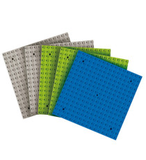 Base costruzioni Midi - in ABS - 25 x 25 cm - colori assortiti - CWR - conf. 5 pezzi