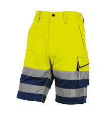 Bermuda da lavoro PHBE2 - alta visibilità - panostyle - tg. L - giallo fluo - Deltaplus