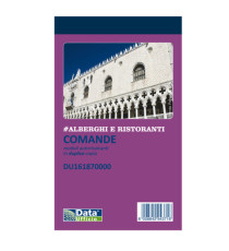 Blocco comande - 25/25 copie autoricopianti - 16,8 x 10 cm - DU161870000 - Data Ufficio Blocco comande - 25/25 copie autoricopianti - 16,8 x 10 cm - DU161870000 - Data Ufficio