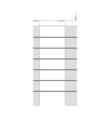 Blocco comande a 7 tagliandi - 25/25 fogli autoricalcanti - 22 x 10cm - Edipro Blocco comande a 7 tagliandi - 25/25 fogli autoricalcanti - 22 x 10cm - Edipro