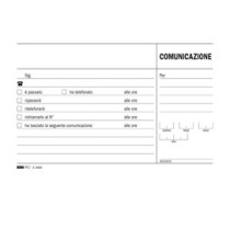 Blocco comunicazioni telefoniche - uso mano - 9,9 x 17cm - 100 fogli - Edipro