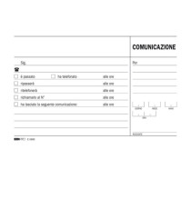 Blocco comunicazioni telefoniche - uso mano - 9,9 x 17cm - 100 fogli - Edipro