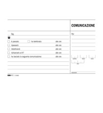 Blocco comunicazioni telefoniche - uso mano - 9,9 x 17cm - 100 fogli - Edipro
