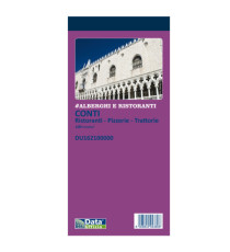 Blocco conti ristoranti/pizzerie/trattorie - 21,5 x 10 cm - 100 copie - DU162100000 - Data Ufficio Blocco conti ristoranti/pizzerie/trattorie - 21,5 x 10 cm - 100 copie - DU162100000 - Data Ufficio