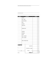 Blocco conti ristoranti/pizzerie/trattorie - 21,5 x 10 cm - 100 copie - DU162100000 - Data Ufficio Blocco conti ristoranti/pizzerie/trattorie - 21,5 x 10 cm - 100 copie - DU162100000 - Data Ufficio