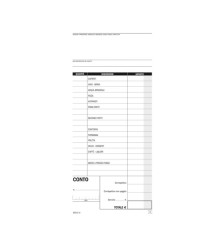 Blocco conti ristoranti/pizzerie/trattorie - 50 copie - 21,5 x 10 cm - DU1621C0000 - Data Ufficio Blocco conti ristoranti/pizzerie/trattorie - 50 copie - 21,5 x 10 cm - DU1621C0000 - Data Ufficio