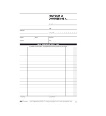 Blocco copia commissione - 50 fogli 2 copie autoricalcanti - 23 x 15cm - Edipro