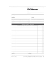 Blocco copia commissioni - 3 copie autoricalcanti - 23 x15 cm - 33 fogli - Edipro Blocco copia commissioni - 3 copie autoricalcanti - 23 x15 cm - 33 fogli - Edipro