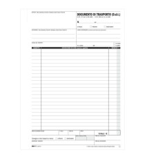 Blocco DDT - 50/50 fogli autoricalcanti - 29,7 x 21cm - Edipro