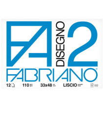 Blocco F2 - 33x48mm - 12 fogli - 110gr - liscio - collato - Fabriano Blocco F2 - 33x48mm - 12 fogli - 110gr - liscio - collato - Fabriano