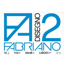 Blocco F2 - 33x48mm - 12 fogli - 110gr - liscio - collato - Fabriano Blocco F2 - 33x48mm - 12 fogli - 110gr - liscio - collato - Fabriano