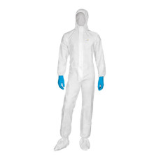 Tuta di protezione da rischio chimico DT115 - monouso - taglia L - bianco - Deltaplus Tuta di protezione da rischio chimico DT115 - monouso - taglia L - bianco - Deltaplus