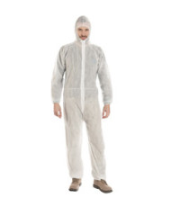 Tuta monouso Coverall 40 - taglia L - PLP - bianco - Worker Tuta monouso Coverall 40 - taglia L - PLP - bianco - Worker
