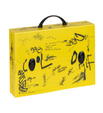 Valigetta polionda Smart - 27 x 37,5 cm - dorso 8 cm - fantasie assortite - Favorit