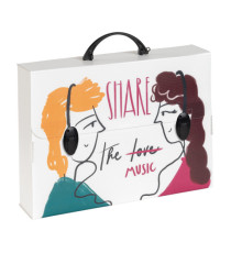 Valigetta polionda Smart - 27 x 37,5 cm - dorso 8 cm - fantasie assortite - Favorit