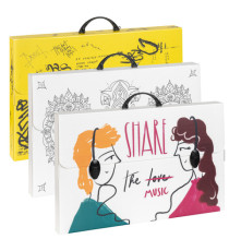 Valigetta polionda Smart - 36,5 x 56,5 cm - dorso 5,5 cm - fantasie assortite - Favorit