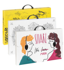 Valigetta polionda Smart - 36,5 x 56,5 cm - dorso 5,5 cm - fantasie assortite - Favorit