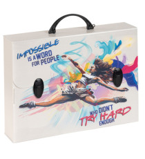 Valigetta polionda Sport - 27 x 37,5 cm - dorso 8 cm - fantasie assortite - Favorit