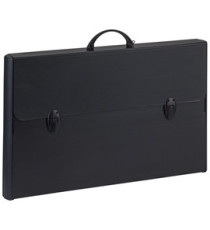 Valigetta polionda Total Black - 37 x 60 cm - dorso rigido 5 cm - PPL - nero - Favorit Valigetta polionda Total Black - 37 x 60 cm - dorso rigido 5 cm - PPL - nero - Favorit