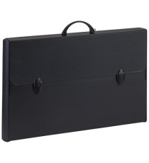 Valigetta polionda Total Black - 37 x 60 cm - dorso rigido 5 cm - PPL - nero - Favorit Valigetta polionda Total Black - 37 x 60 cm - dorso rigido 5 cm - PPL - nero - Favorit