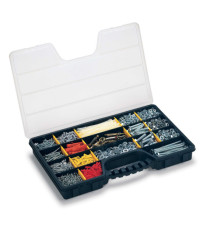 Valigetta portaminuterie ProOrganizer 24 - 51 x 33 x 6 cm - PPL - trasparente/nero - Terry Valigetta portaminuterie ProOrganizer 24 - 51 x 33 x 6 cm - PPL - trasparente/nero - Terry
