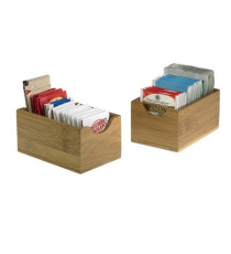 Vaschetta portabustine - in bamboo - 7 x 11 x 5,5 cm - colore naturale - Leone Vaschetta portabustine - in bamboo - 7 x 11 x 5,5 cm - colore naturale - Leone
