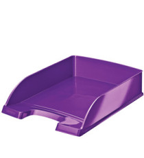 Vaschetta portacorrispondenza WOW - 25,5 x 35,7 x 7 cm - viola - Leitz Vaschetta portacorrispondenza WOW - 25,5 x 35,7 x 7 cm - viola - Leitz