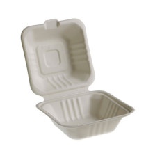 Vaschette Hamburger box Take Away Bio - 15 x 15 cm - Leone - conf. 50 pezzi Vaschette Hamburger box Take Away Bio - 15 x 15 cm - Leone - conf. 50 pezzi