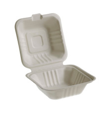 Vaschette Hamburger box Take Away Bio - 15 x 15 cm - Leone - conf. 50 pezzi Vaschette Hamburger box Take Away Bio - 15 x 15 cm - Leone - conf. 50 pezzi