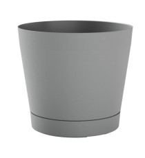 Vaso Orione - 26 L - diametro 38 cm - grigio nebbia - TeraPlast Vaso Orione - 26 L - diametro 38 cm - grigio nebbia - TeraPlast