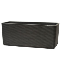 Vaso rettangolare Sinai Dot - 131 L - grigio cenere - TeraPlast Vaso rettangolare Sinai Dot - 131 L - grigio cenere - TeraPlast
