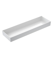 Vassoio Venezia - 53 x 16,2 x 6 cm - melamina - bianco - Leone Vassoio Venezia - 53 x 16,2 x 6 cm - melamina - bianco - Leone