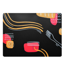 Tovaglietta americana linea Spaghetti - 41 x 31 cm - nero - Stilcasa Tovaglietta americana linea Spaghetti - 41 x 31 cm - nero - Stilcasa