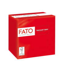 Tovagliolo - carta - 24 x 24 cm - 2 veli - rosso - Fato - conf. 100 pezzi Tovagliolo - carta - 24 x 24 cm - 2 veli - rosso - Fato - conf. 100 pezzi