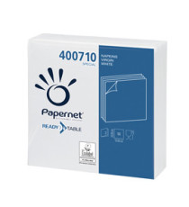 Tovagliolo - carta - 33 x 33 cm - 2 veli - bianco - Papernet - conf. 50 pezzi Tovagliolo - carta - 33 x 33 cm - 2 veli - bianco - Papernet - conf. 50 pezzi