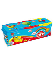 Tris barattoli da 220gr - giallo/rosso/azzurro - DiDò Tris barattoli da 220gr - giallo/rosso/azzurro - DiDò