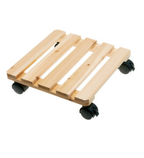 Trolley portavaso in legno - 30 x 30 cm - Verdemax Trolley portavaso in legno - 30 x 30 cm - Verdemax