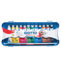 Tubi tempere - 12 ml - colori assortiti - Giotto - conf. 12 pezzi