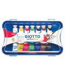 Tubi tempere - 12 ml - colori assortiti - Giotto - conf. 7 pezzi