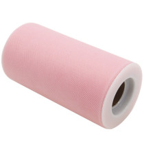 Tulle in rotolo - rosa - 12,5cmx25mt - Big Party Tulle in rotolo - rosa - 12,5cmx25mt - Big Party