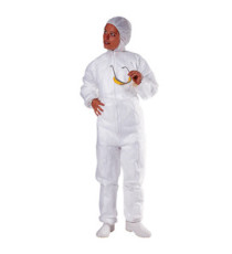 Tuta con cappuccio - monouso - PPL non tessuto - taglia XL - bianco - Deltaplus Tuta con cappuccio - monouso - PPL non tessuto - taglia XL - bianco - Deltaplus