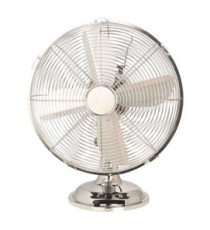Ventilatore Cromo da tavolo - pala diametro 30 cm - 35 W - metallo cromato - CFG