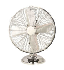 Ventilatore Cromo da tavolo - pala diametro 30 cm - 35 W - metallo cromato - CFG