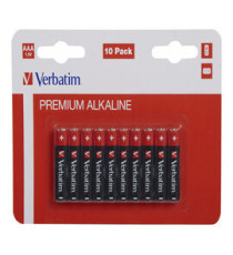 Pila ministilo AAA - 1,5V - alcaline - 49874 - Verbatim - blister 10 pezzi Pila ministilo AAA - 1,5V - alcaline - 49874 - Verbatim - blister 10 pezzi