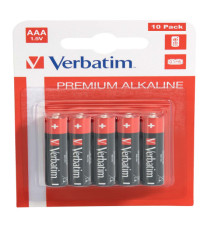 Pila ministilo AAA - 1,5V - alcaline - 49874 - Verbatim - blister 10 pezzi Pila ministilo AAA - 1,5V - alcaline - 49874 - Verbatim - blister 10 pezzi