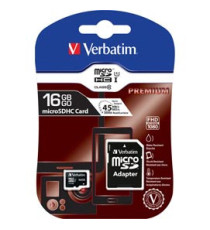 Verbatim - Micro SDHC Classe 10 fino a 45mb/sec - 44082 - 16GB Verbatim - Micro SDHC Classe 10 fino a 45mb/sec - 44082 - 16GB