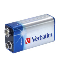 Pila Transistor - 9V - 49924 - alcalina - Verbatim - blister 1 pezzo Pila Transistor - 9V - 49924 - alcalina - Verbatim - blister 1 pezzo