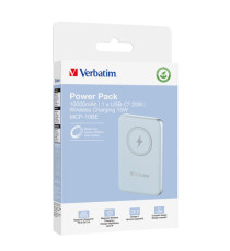 Verbatim - Power Bank Wireless -  10000 mAh - Blu - 32247 Verbatim - Power Bank Wireless -  10000 mAh - Blu - 32247