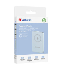 Verbatim - Power Bank Wireless -  10000 mAh - Blu - 32247 Verbatim - Power Bank Wireless -  10000 mAh - Blu - 32247